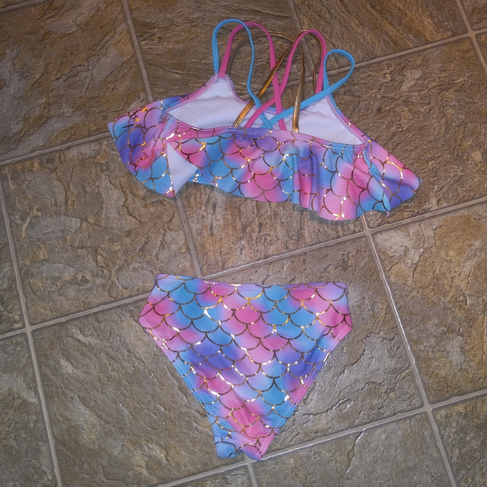 NWOT Betsey Johnson Little Girl's Bikini Size 10 - Picture 2 of 3
